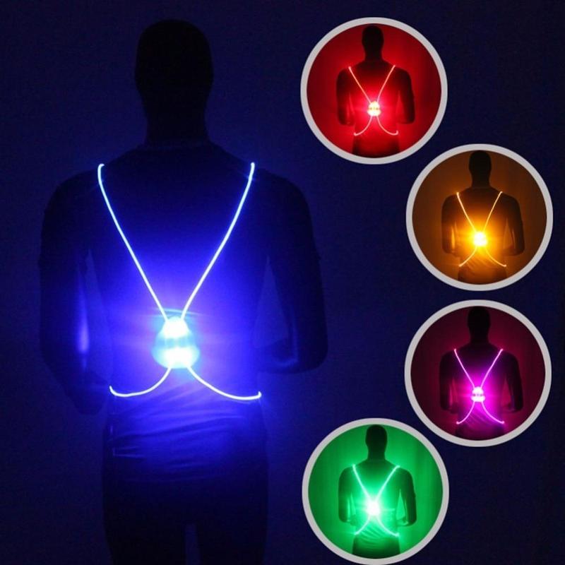 Angel Wings LED Fiber Optic Reflective Running Vest
