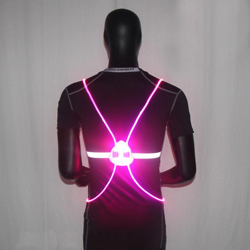 Angel Wings LED Fiber Optic Reflective Running Vest