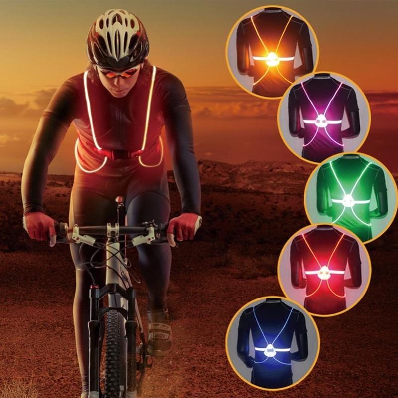 Angel Wings LED Fiber Optic Reflective Running Vest